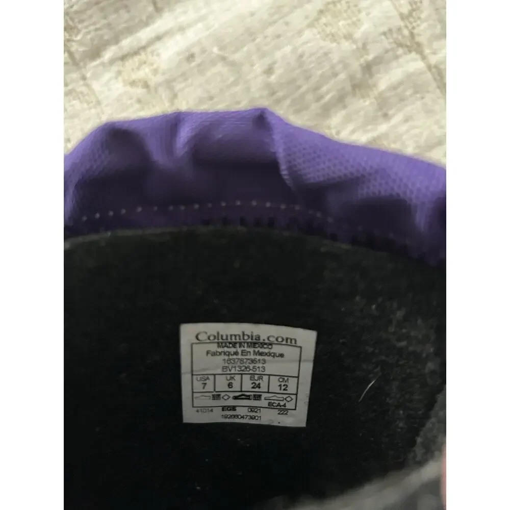Columbia Boots Toddler Girl Purple Size 7 Made In Mexico New